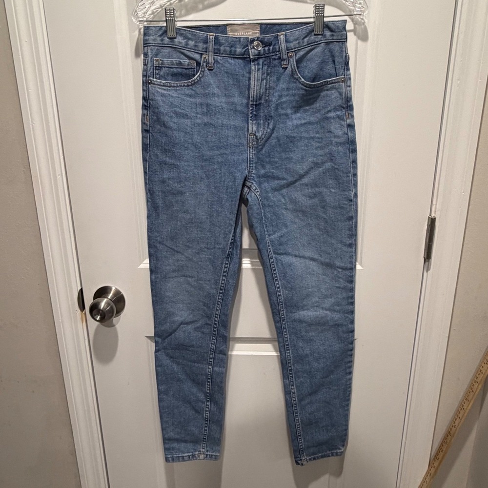 Everlane Womens High Rise Skinny Jeans Medium Wash Blue Size 27 Regular